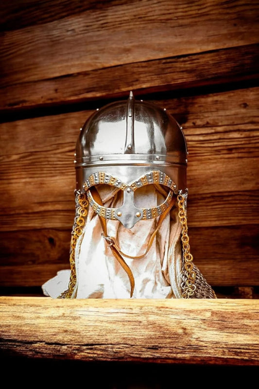Tjele Viking helmet for Reenactment, Viking Reenactment helmet