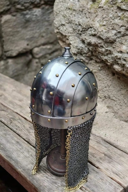Byzantine Helmet, Medieval Pot Helmet, Medieval Helmet for Reenactment